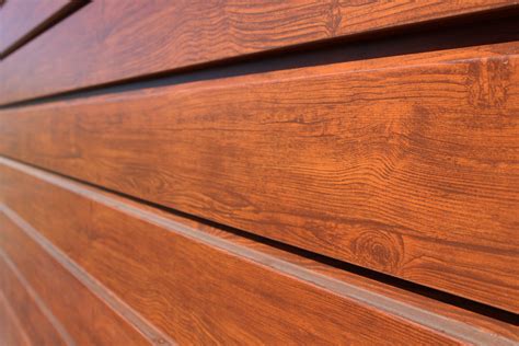 wood sheet metal|metal panels that look like wood.